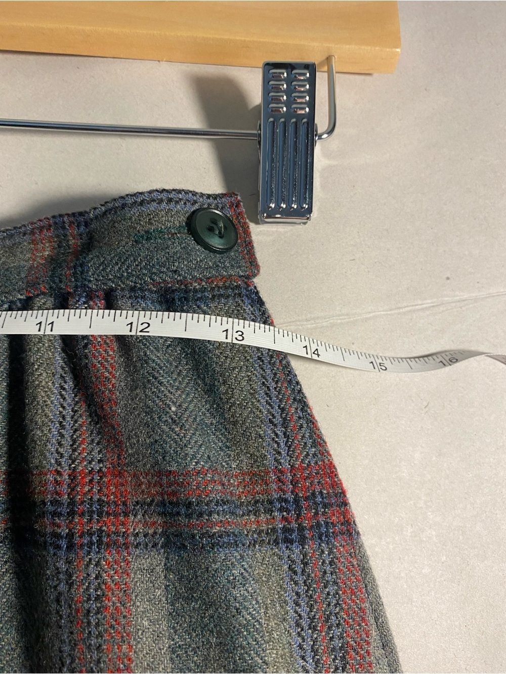 Vintage Pendleton Wool Green Plaid Blazer and Skirt Set - Picture 13 of 13